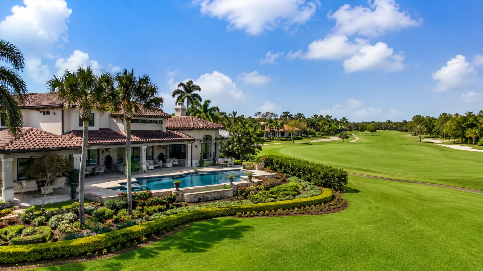 Spacious backyard with pool on a large lot home near Gotha Florida