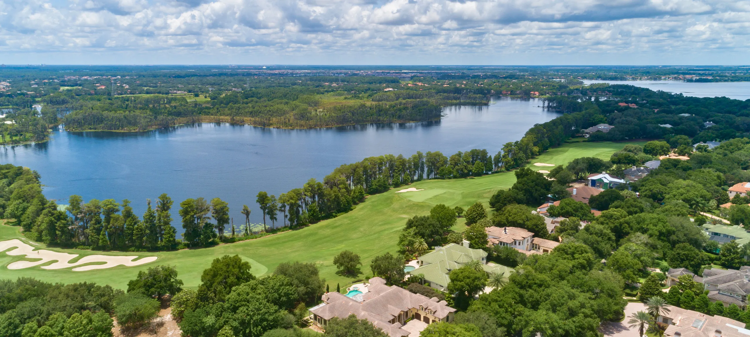 Isleworth golf course aerial view Windermere Florida