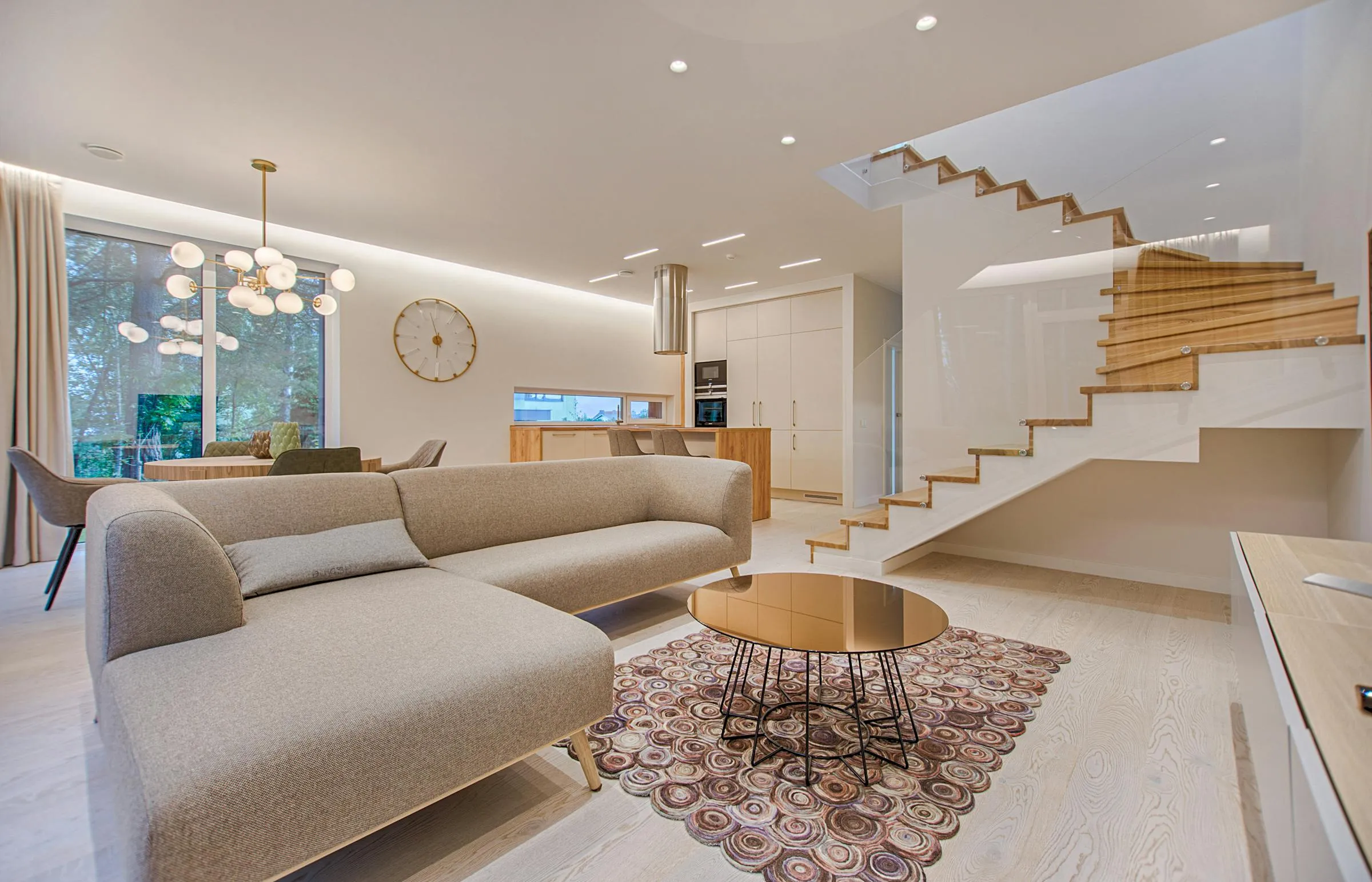 Modern living room interior in MetroWest Orlando Florida home